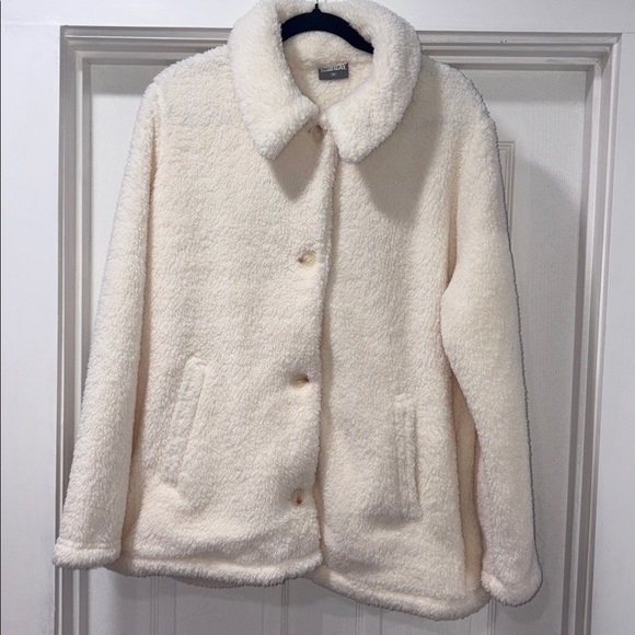 32 Degrees Cream Teddy Jacket - Picture 2 of 8